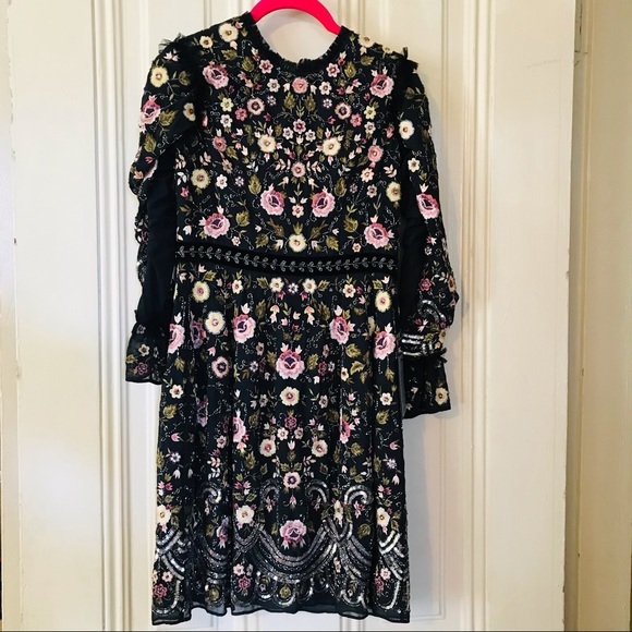 NEEDLE & THREAD Marella Embroidered Beaded Dress - Picture 3 of 5